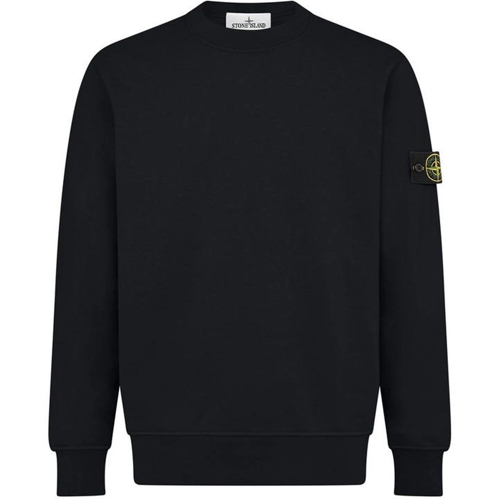 Stone Island Badge Sweatshirt - Black